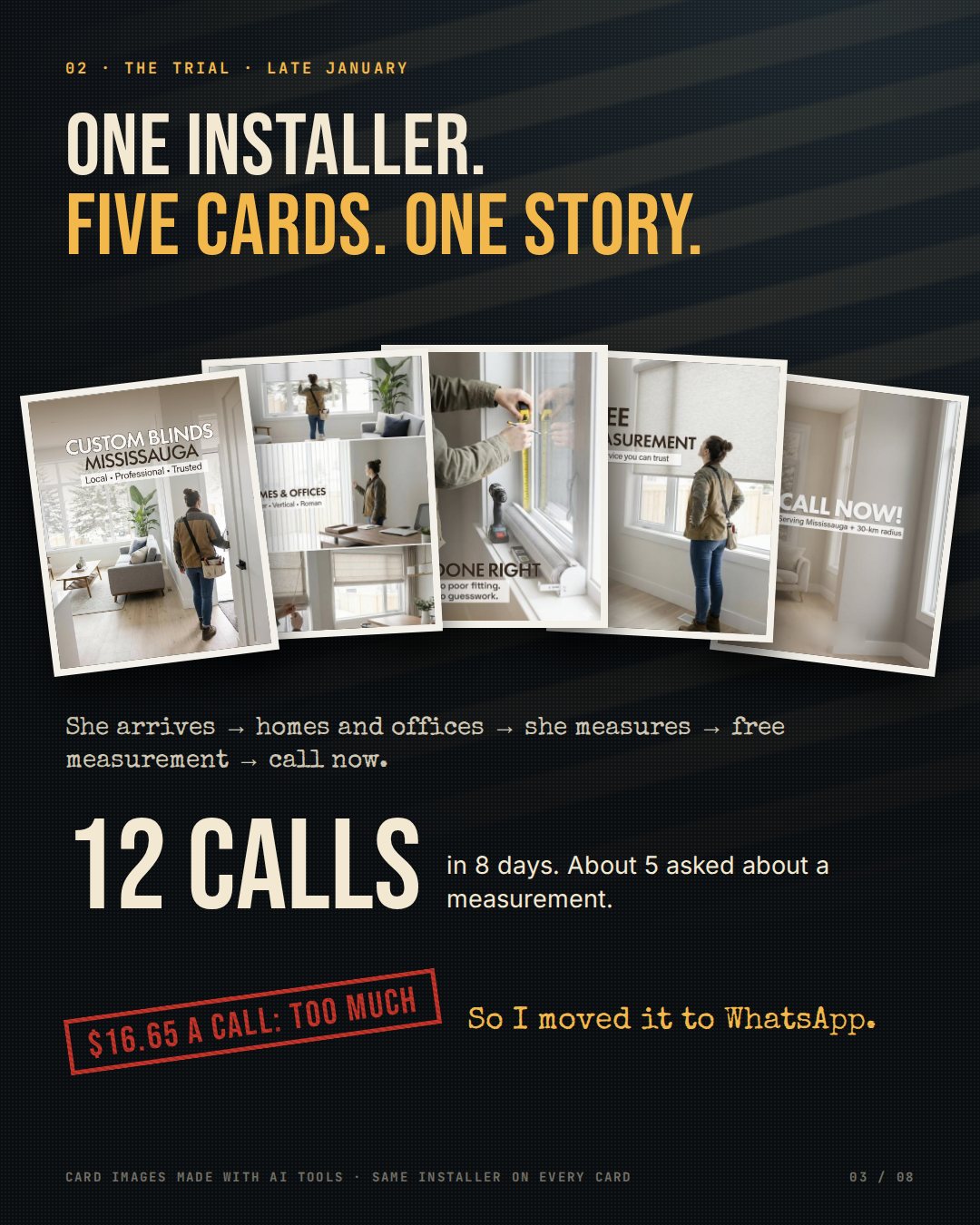Blinds case study slide 3 of 8